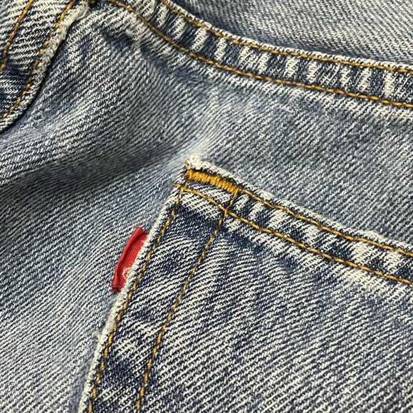 Vintage Levis 501 XX Button Fly Men’s Denim Blue Jeans 38x34 90s Y2K - Picture 6 of 8